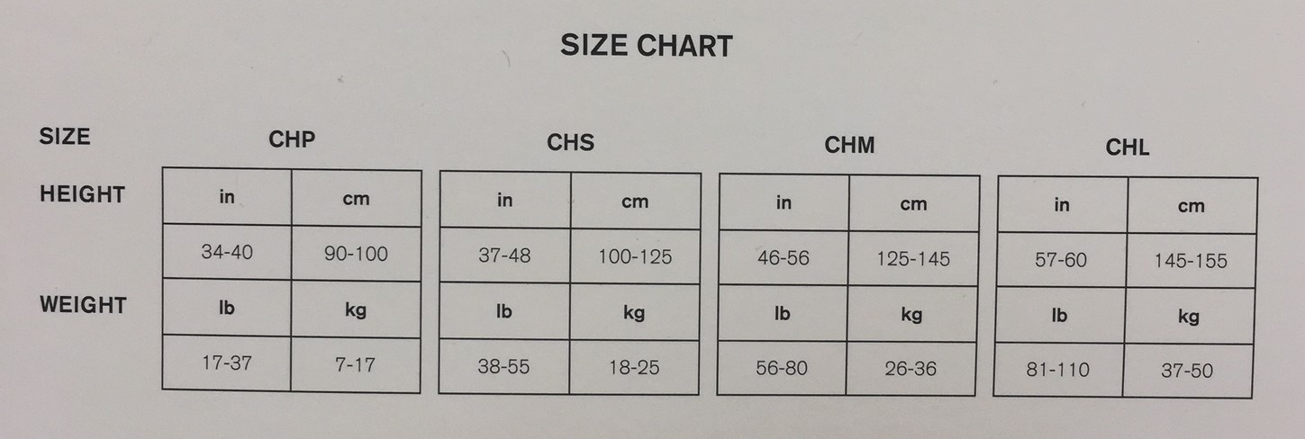 Bloch Endura Tights Size Chart