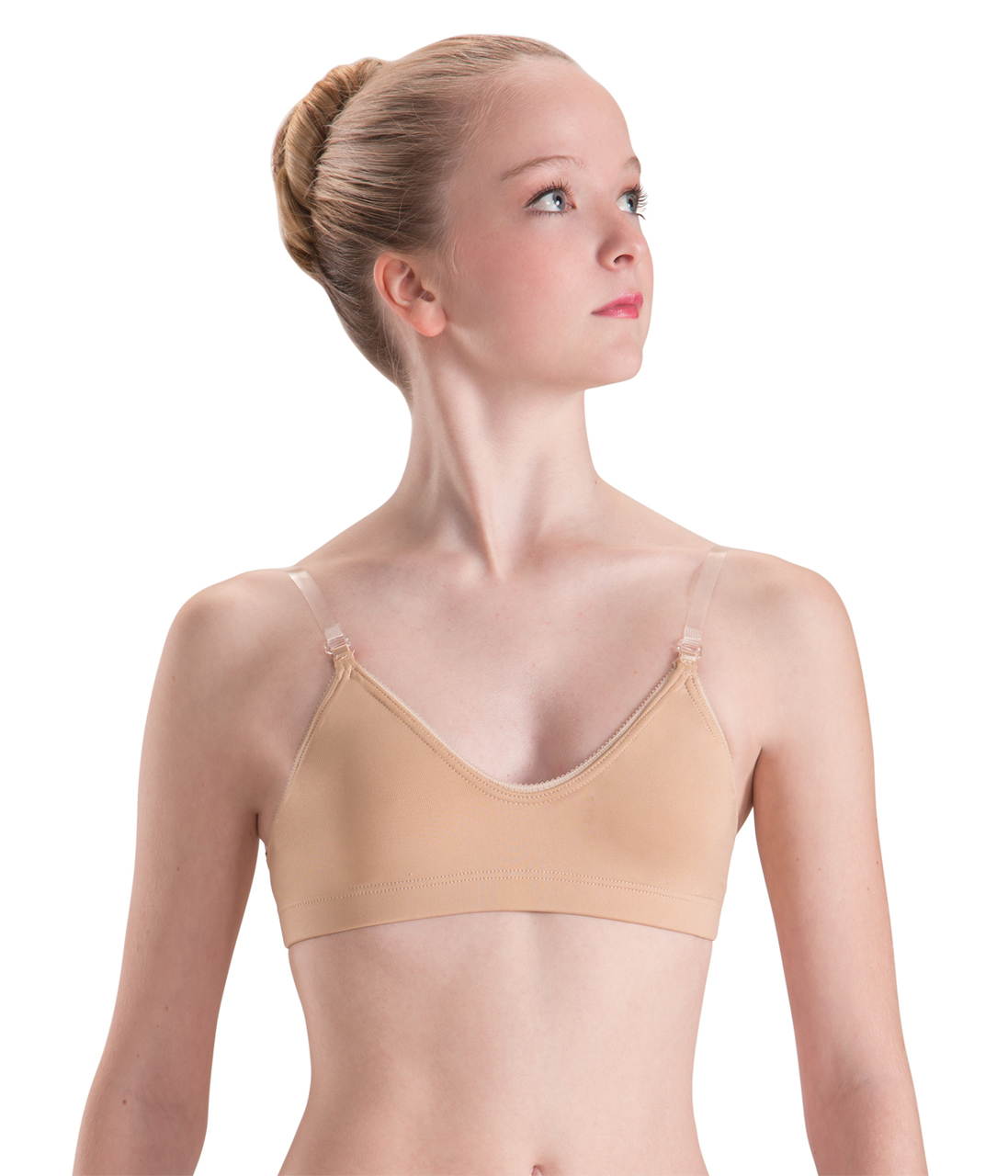 Motionwear Children's Convertible Bra with Clear Adustable Straps