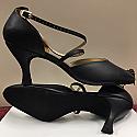 Danshuz 2.5" Heel X Strap Closed Toe Ballroom Shoes