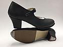 Dance Class Women's Black Leather Folklorical Shoe