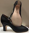 Bloch 3" Ankle Strap Leather Wrapped Heel Character Shoes