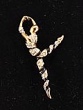 Barry's Enamel Ribbon Dance Pin